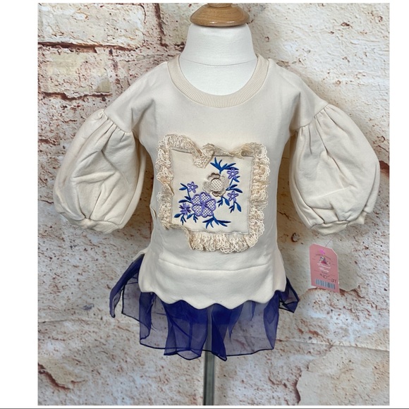 ❌ NWT Vintage Scalloped Embroider Sweatshirt Dress - Picture 5 of 15